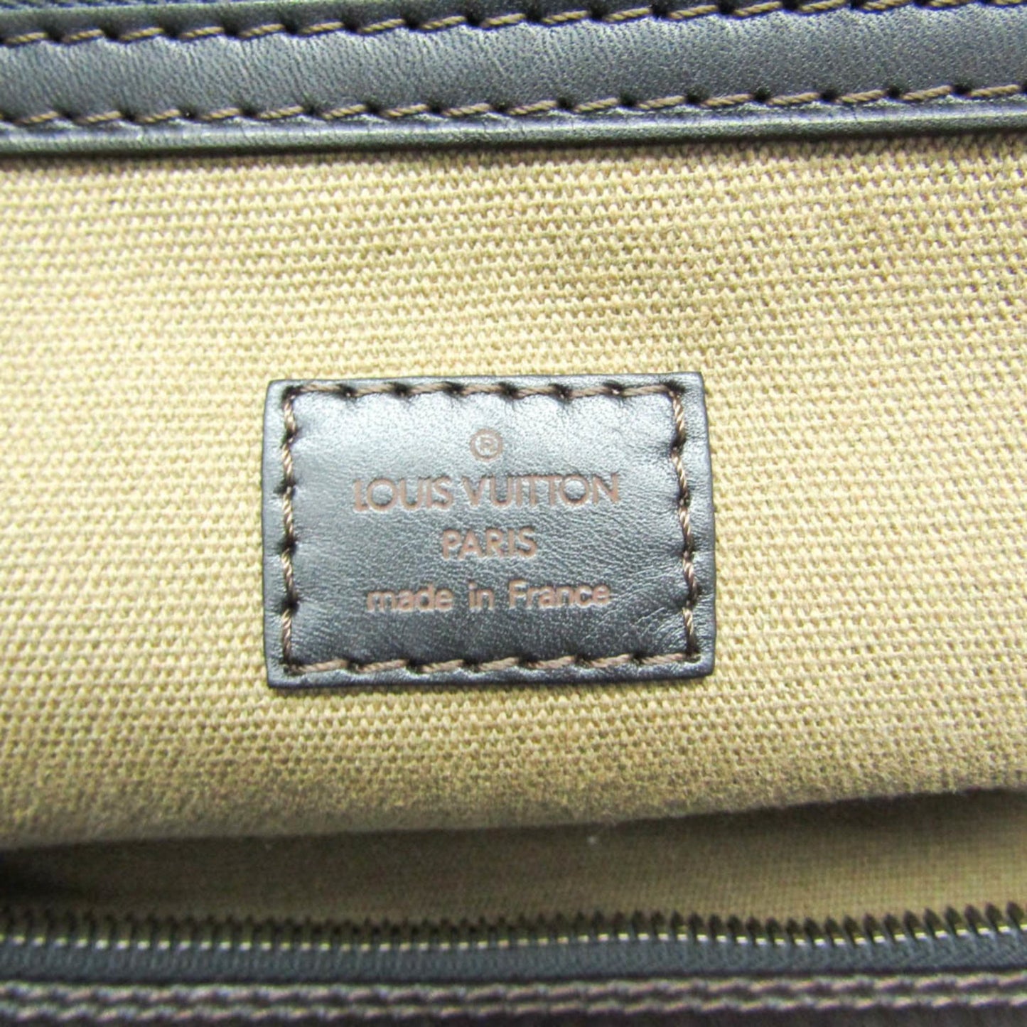 Louis Vuitton Carry All Brown Leather Travel Bag