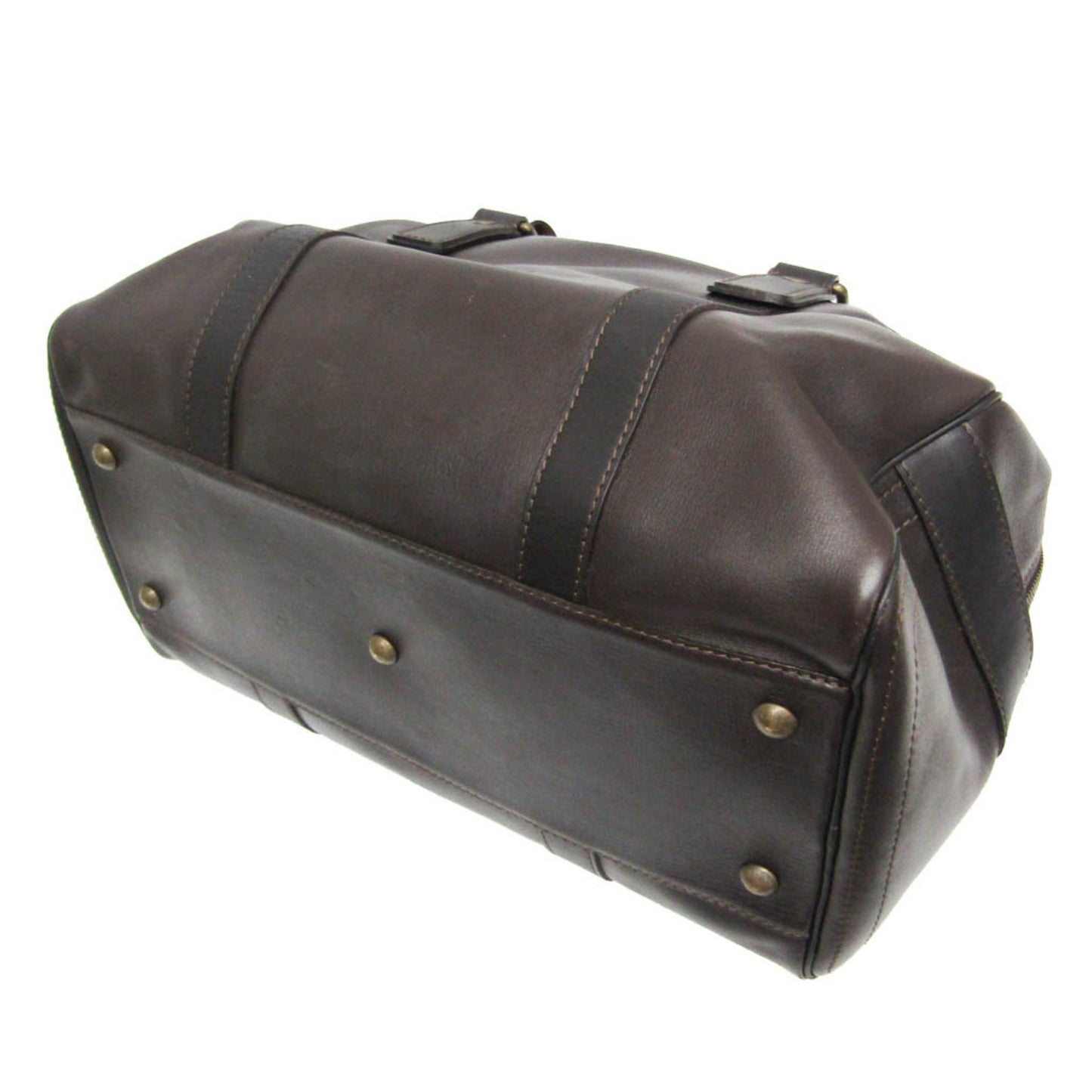 Louis Vuitton Carry All Brown Leather Travel Bag