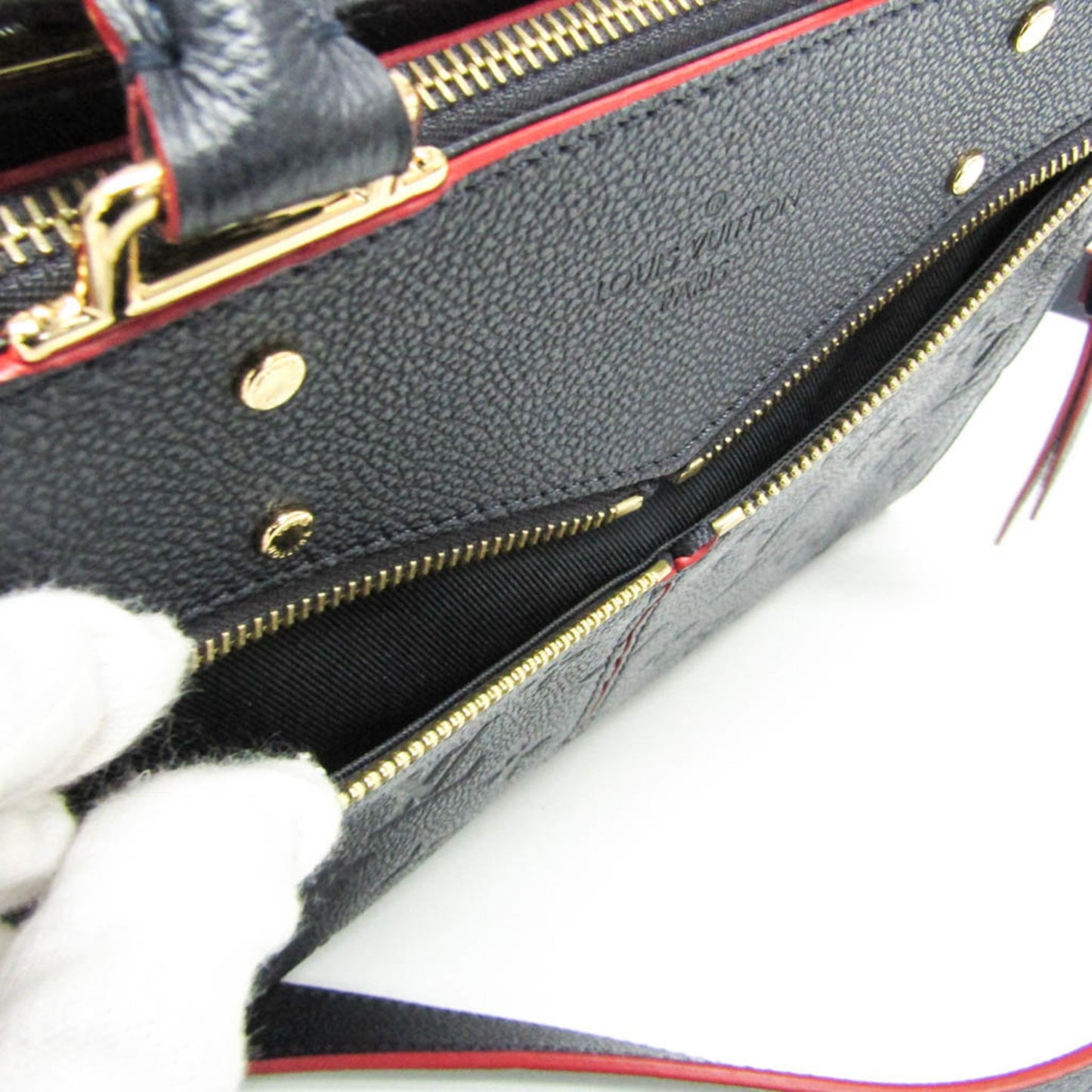 Louis Vuitton Three Black Canvas Hand Bag