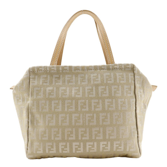 Fendi Beige Canvas Hand Bag