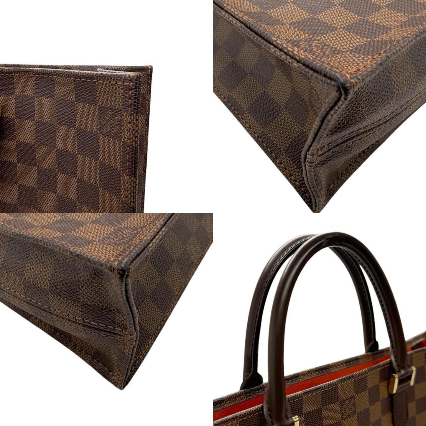 Louis Vuitton Sac Plat Brown Canvas Hand Bag