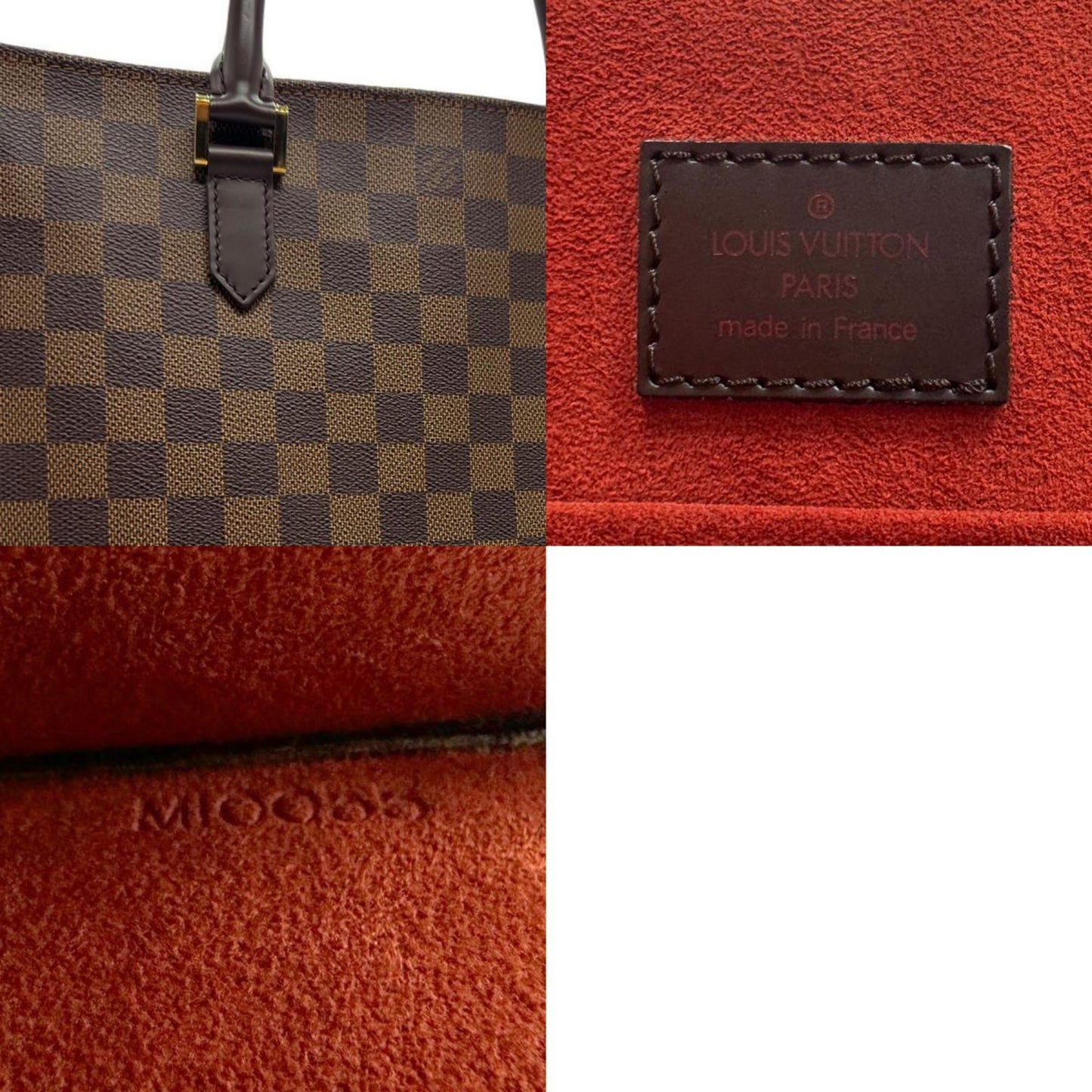 Louis Vuitton Sac Plat Brown Canvas Hand Bag