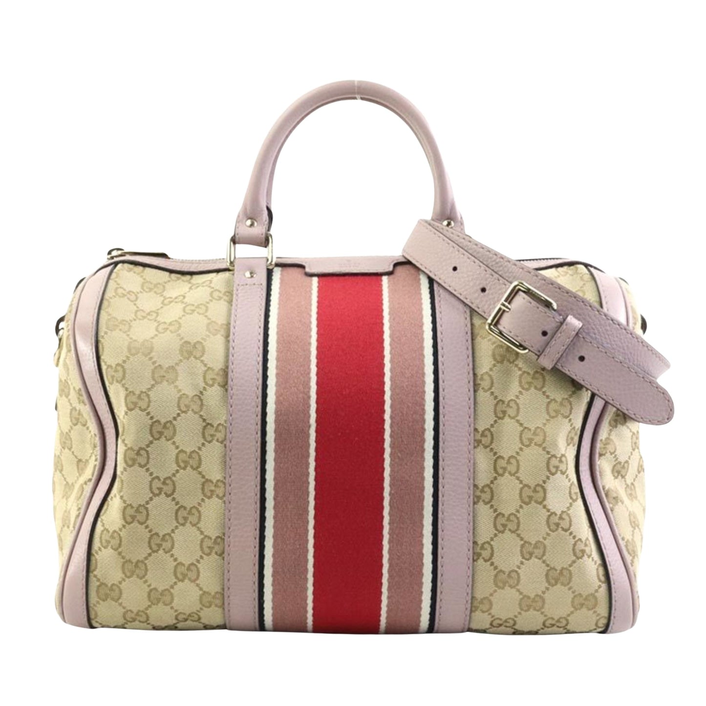 Gucci Ophidia Beige Canvas Shoulder Bag