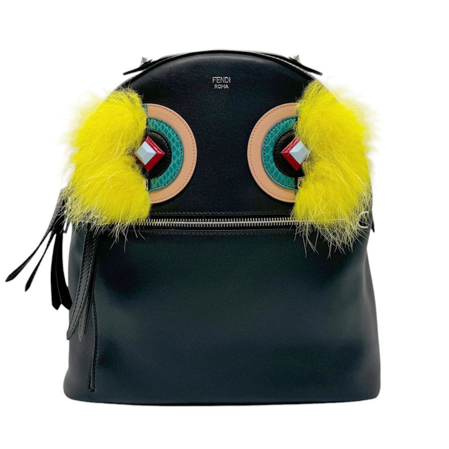 Fendi Monster Black Eel Backpack Bag