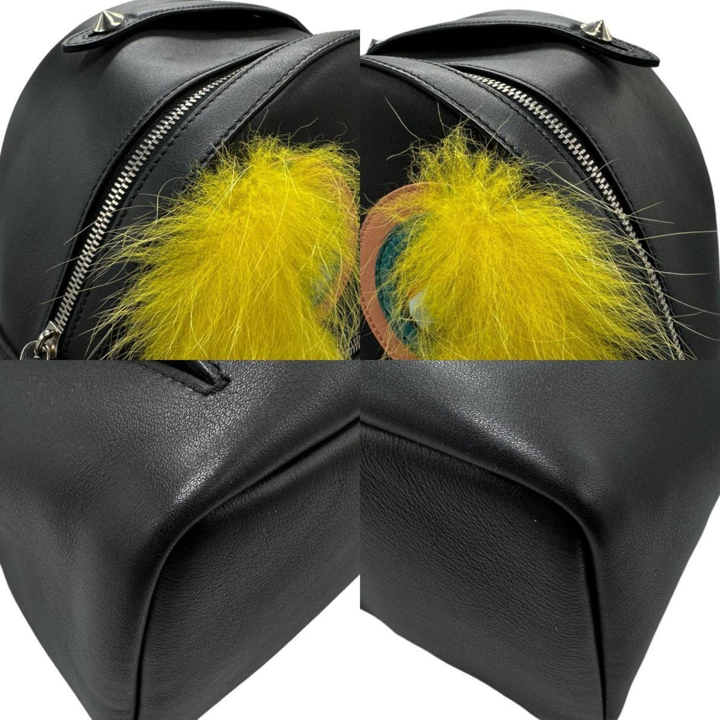 Fendi Monster Black Eel Backpack Bag