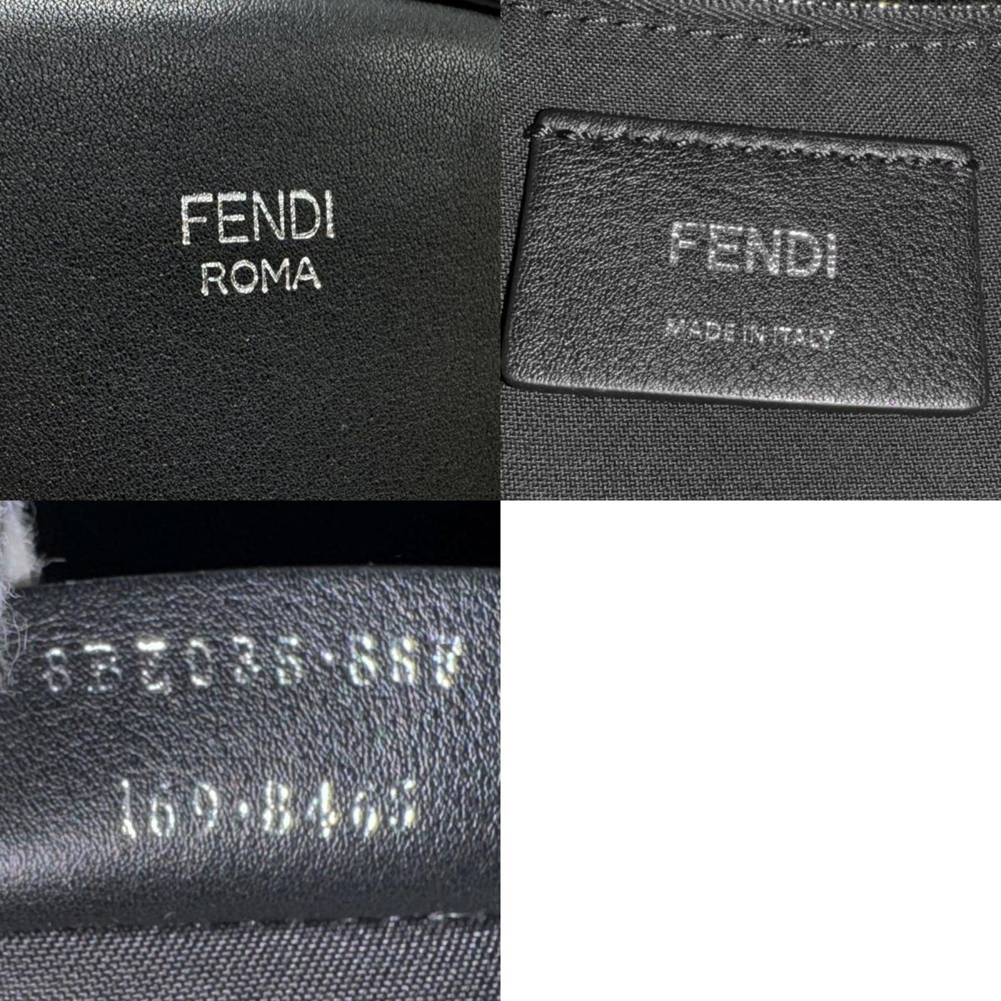 Fendi Monster Black Eel Backpack Bag