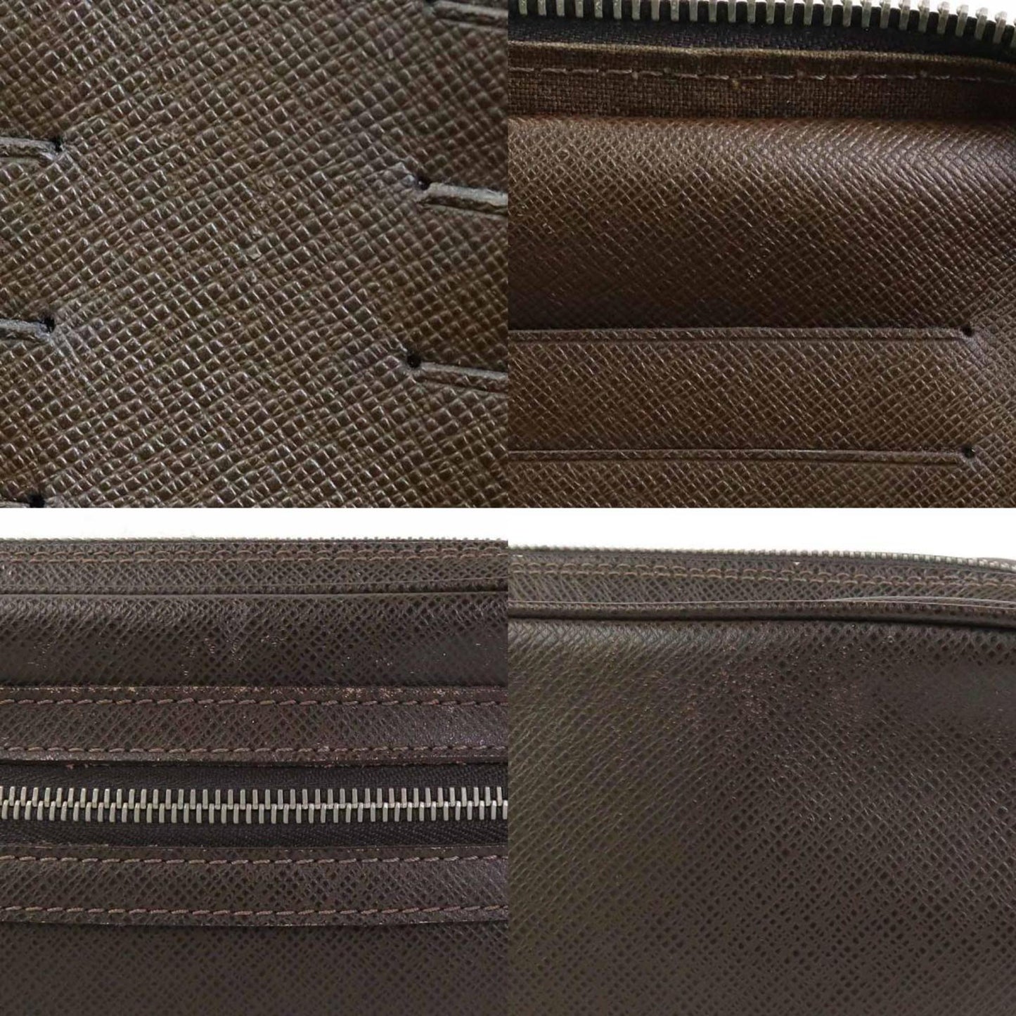 Louis Vuitton Pavel Brown Leather Clutch Bag