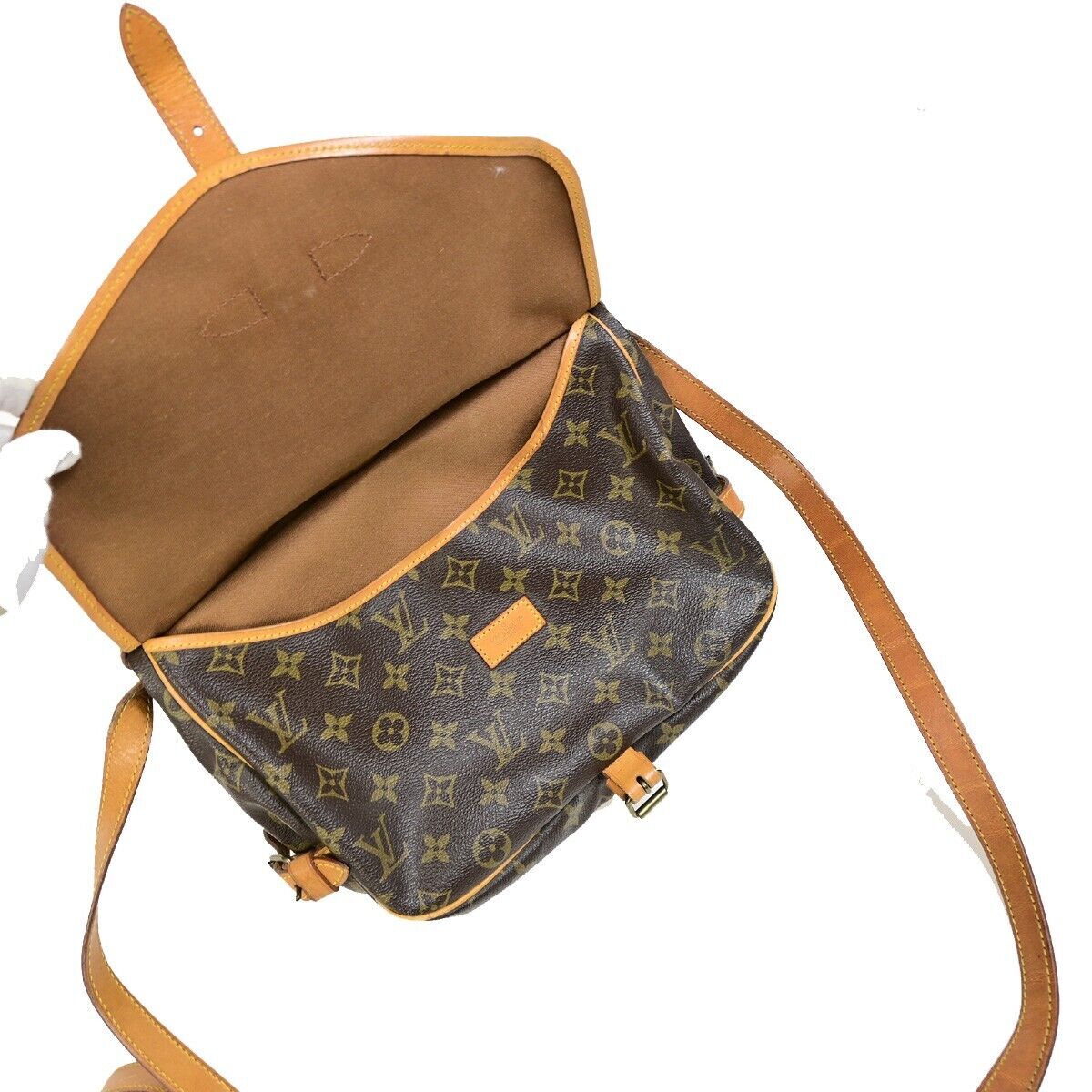 Louis Vuitton Saumur 30 Brown Canvas Hand Bag