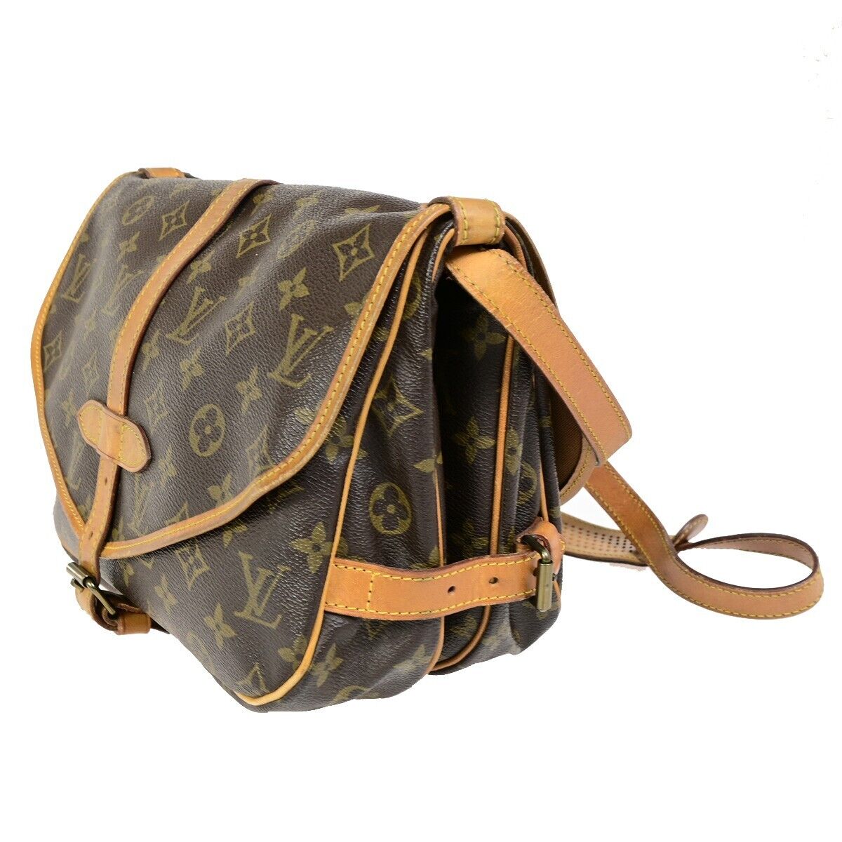 Louis Vuitton Saumur 30 Brown Canvas Hand Bag