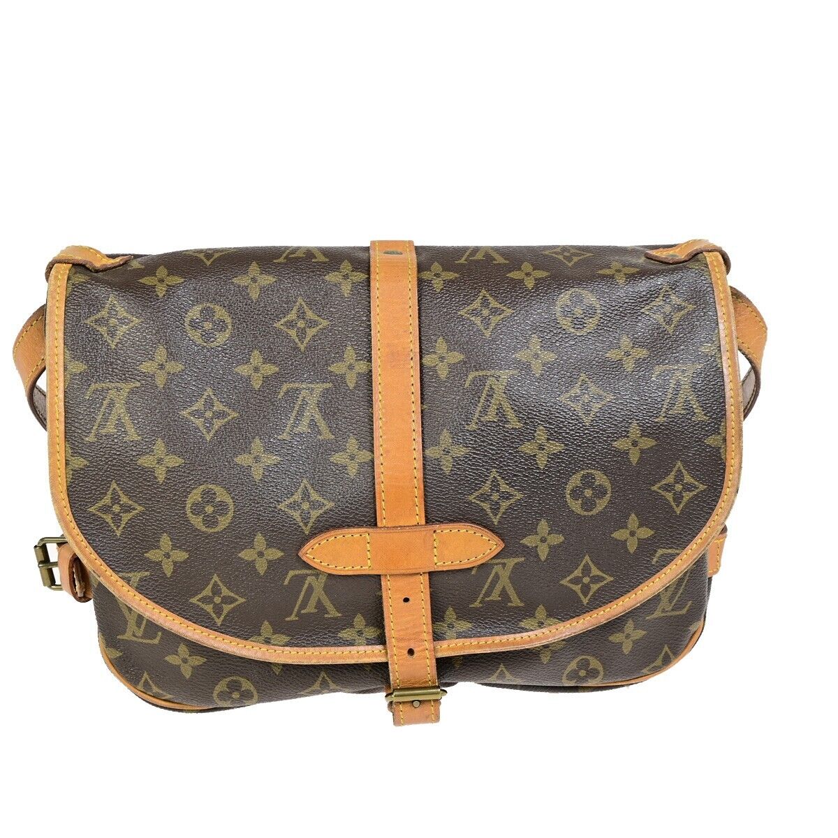 Louis Vuitton Saumur 30 Brown Canvas Hand Bag