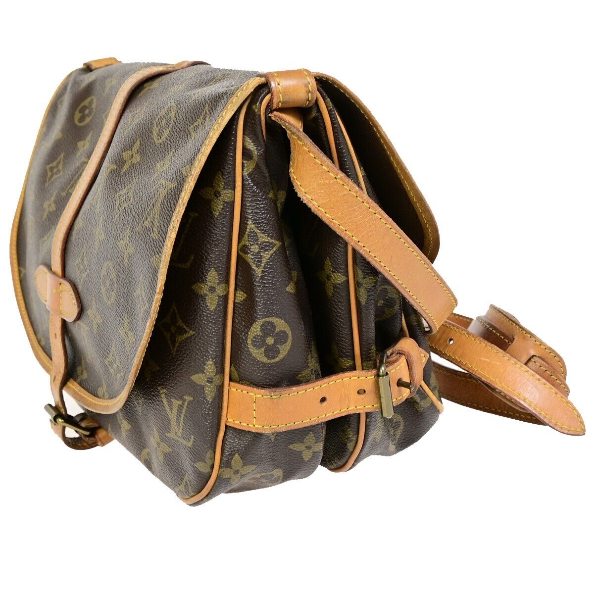 Louis Vuitton Saumur 30 Brown Canvas Hand Bag