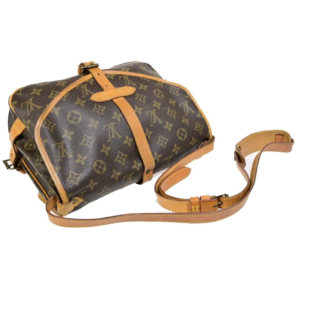 Louis Vuitton Saumur 30 Brown Canvas Hand Bag