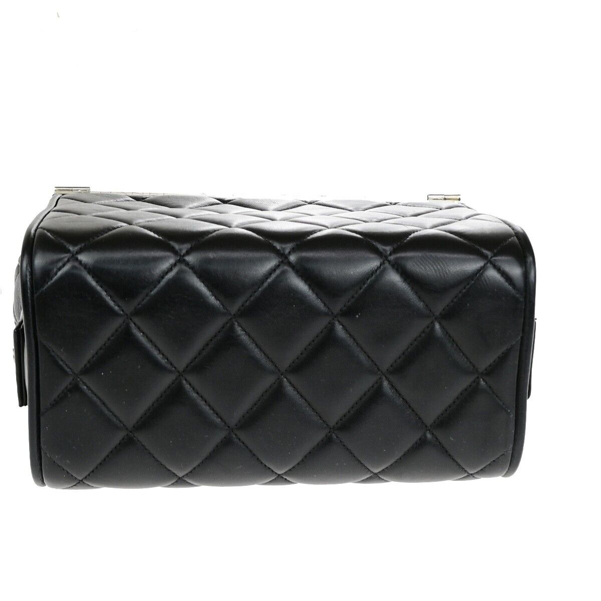 Chanel Matelassé Black Leather Hand Bag