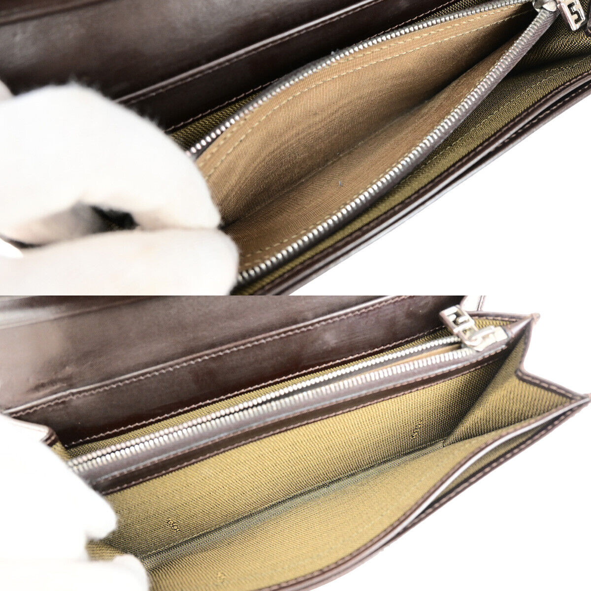 Fendi Zucca Brown Canvas Wallet Accessories