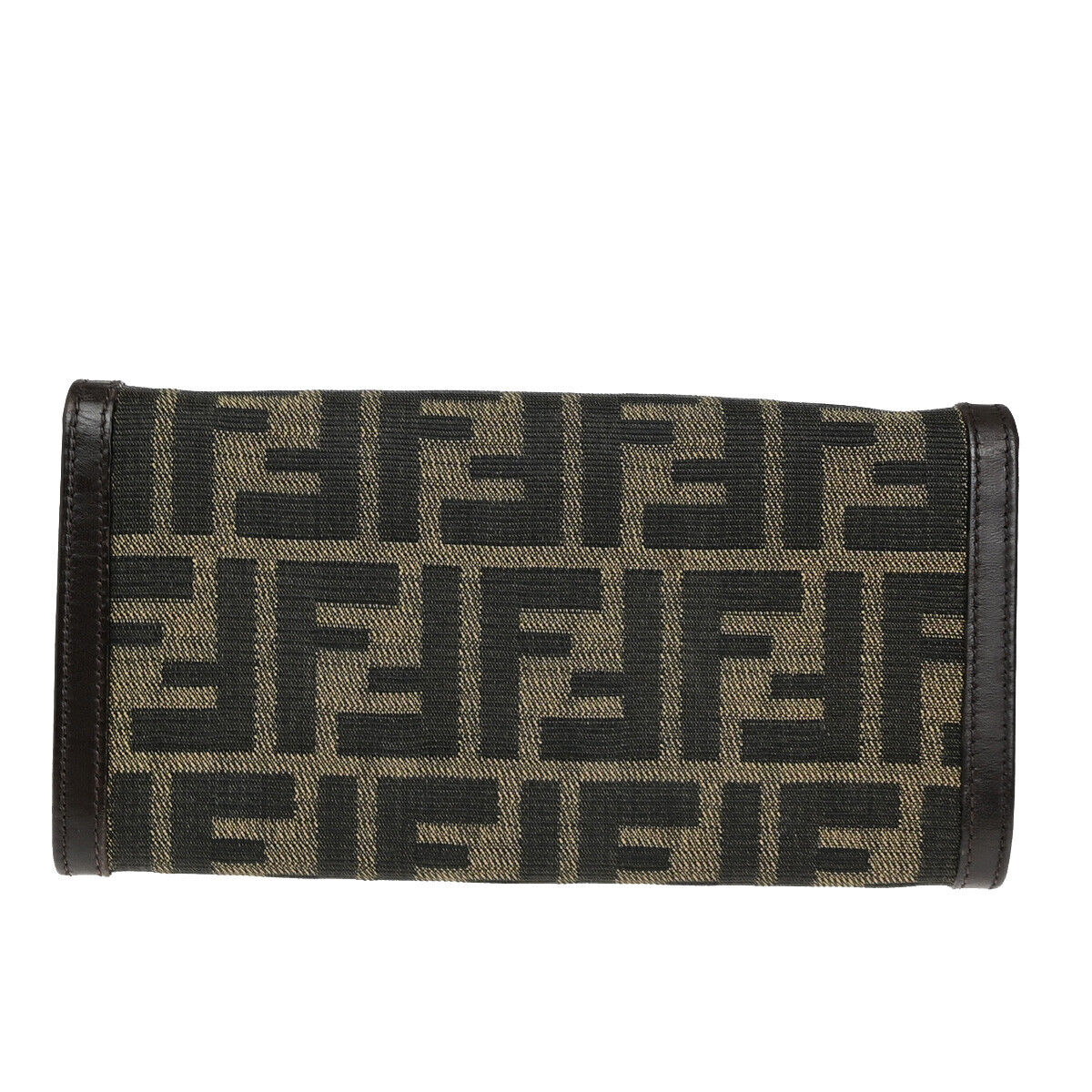 Fendi Zucca Brown Canvas Wallet Accessories