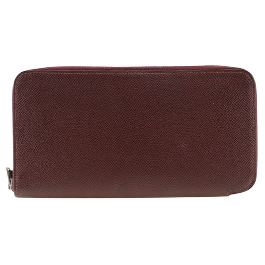 Hermès Silk'In Burgundy Leather Wallet Accessories