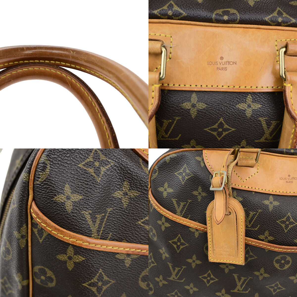 Louis Vuitton Deauville Brown Canvas Hand Bag