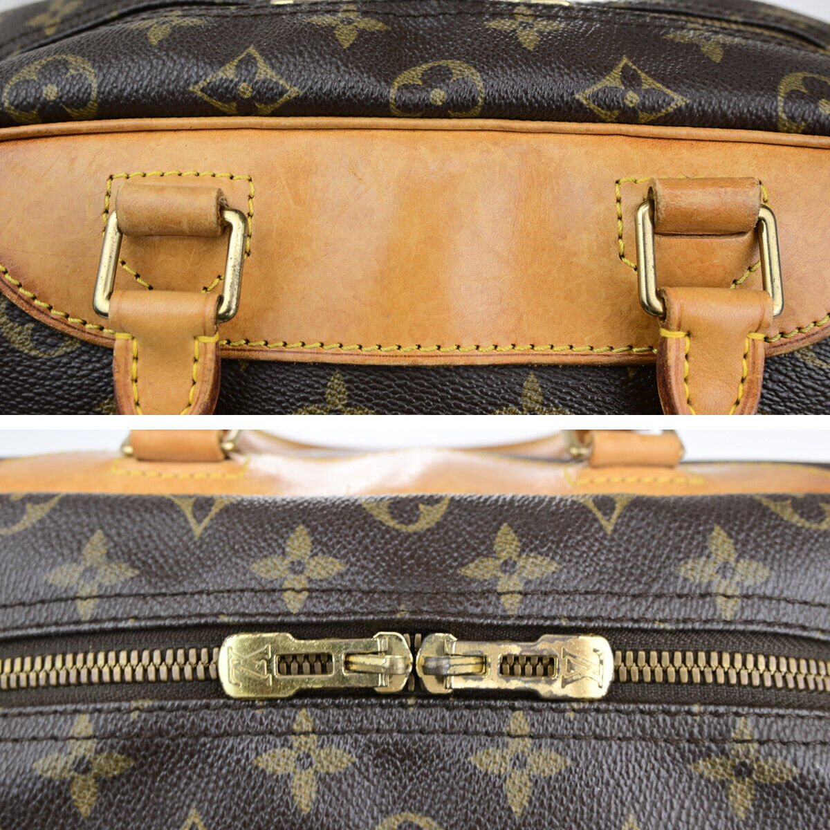 Louis Vuitton Deauville Brown Canvas Hand Bag