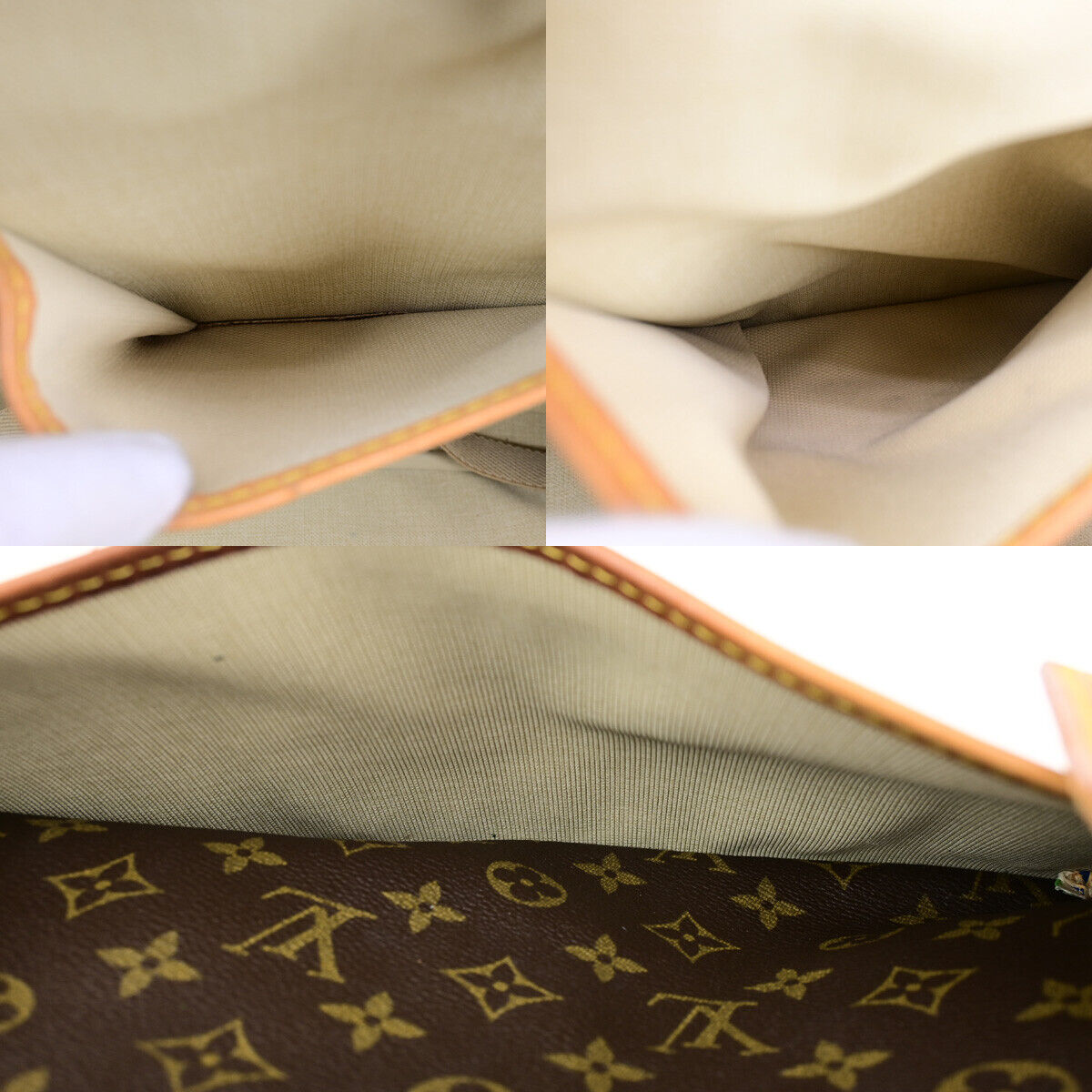 Louis Vuitton Deauville Brown Canvas Hand Bag