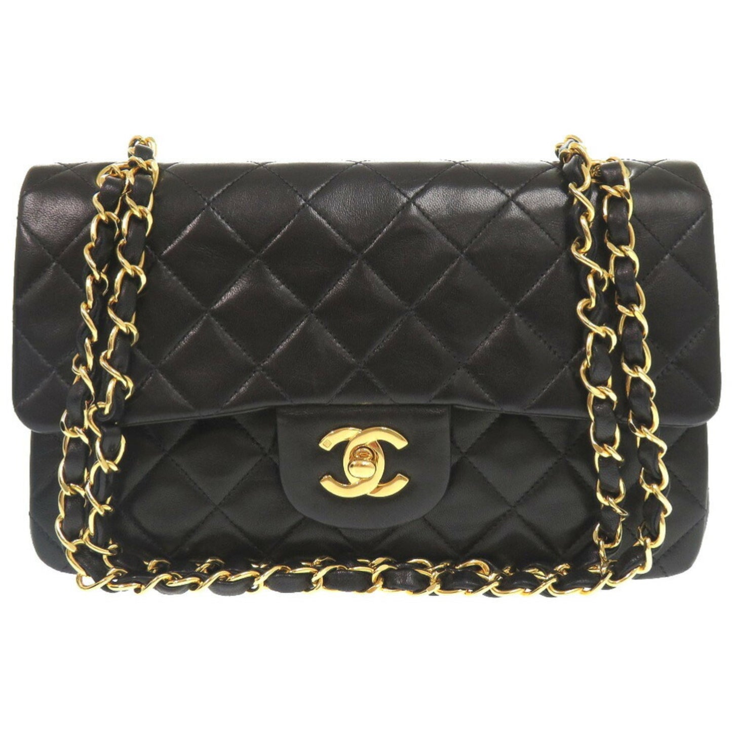 Chanel Timeless 23 Black Leather Shoulder Bag