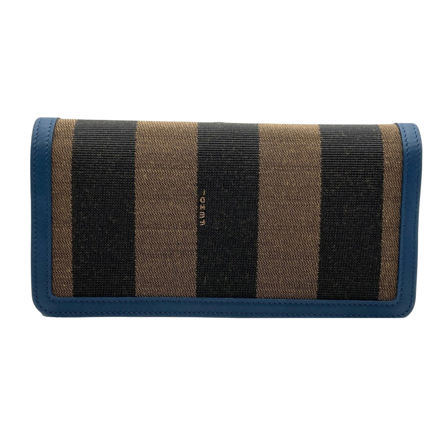 Fendi Continental Brown Canvas Wallet Accessories