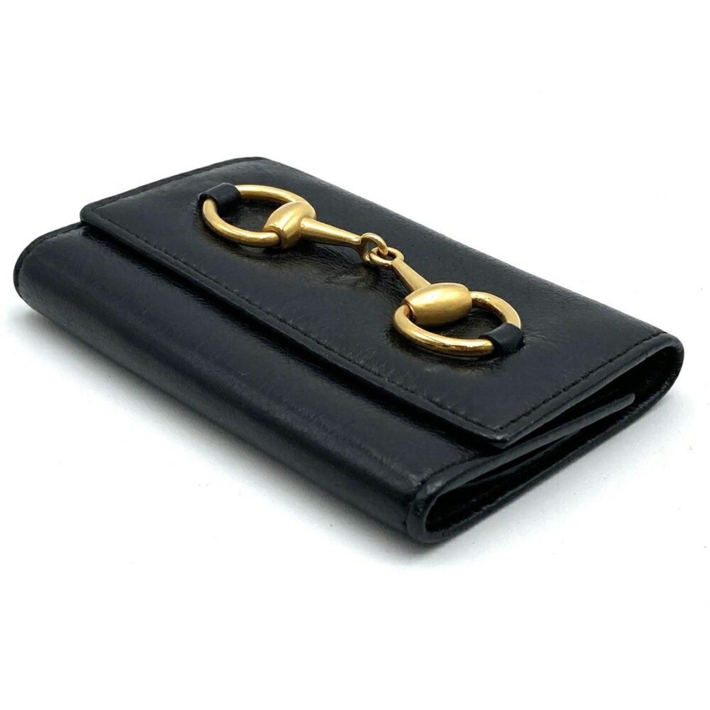 Gucci Key case Black Leather Wallet Accessories