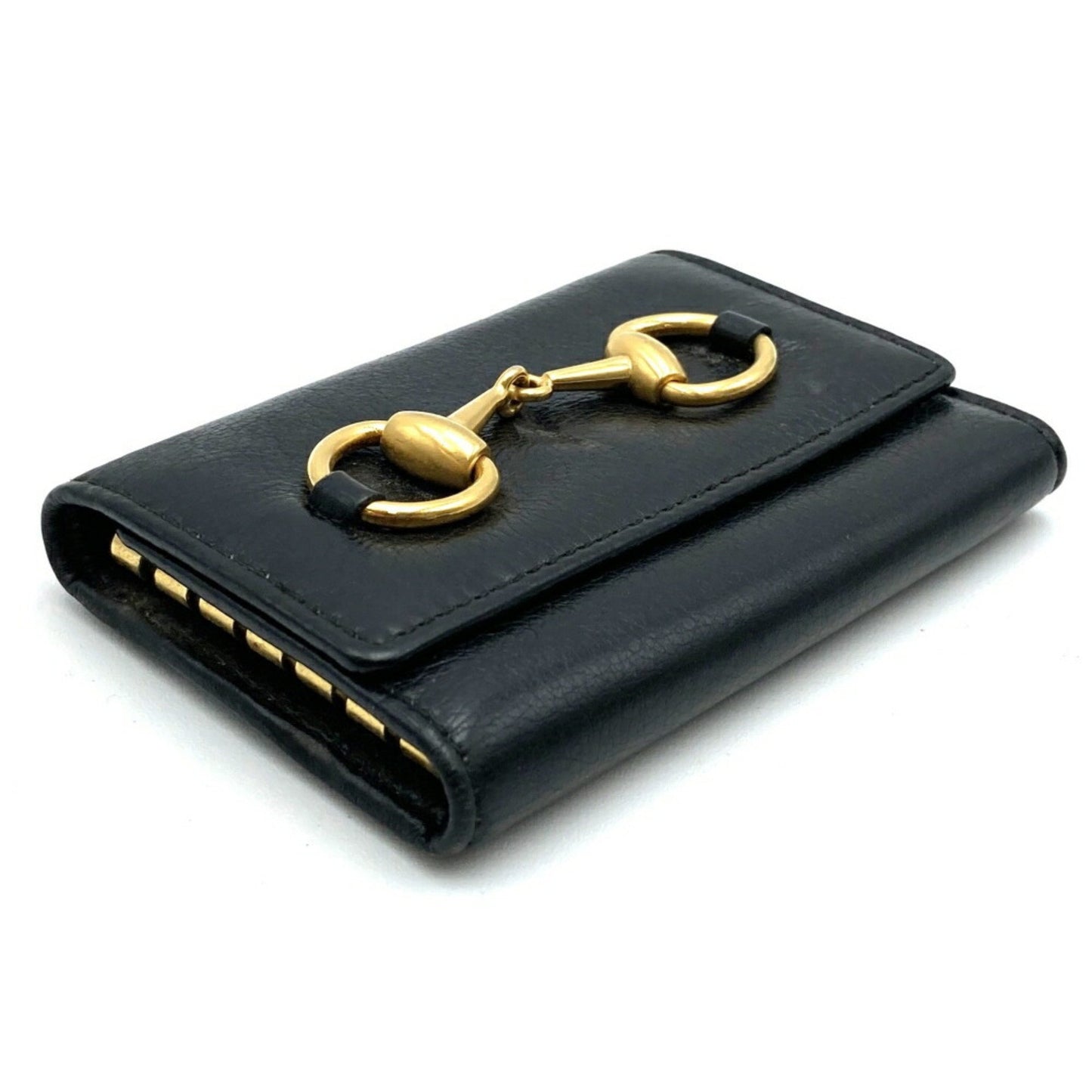 Gucci Key case Black Leather Wallet Accessories