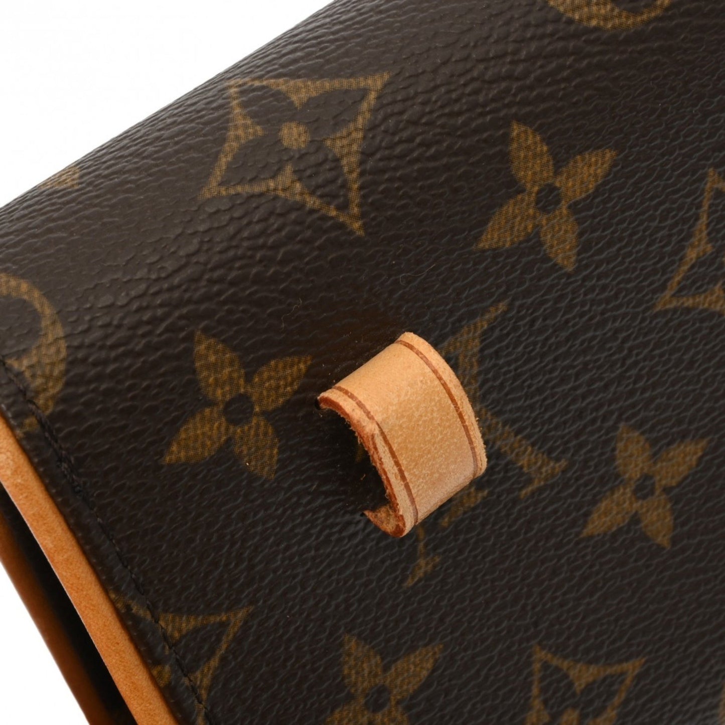 Louis Vuitton Florentine Brown Canvas Clutch Bag