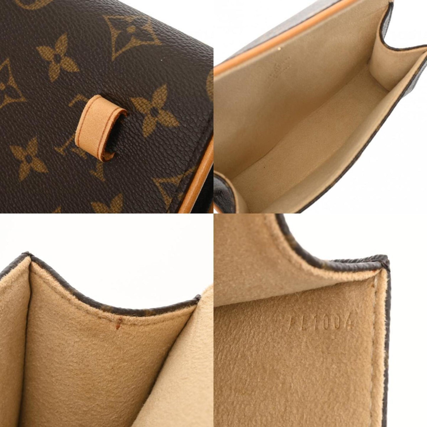 Louis Vuitton Florentine Brown Canvas Clutch Bag