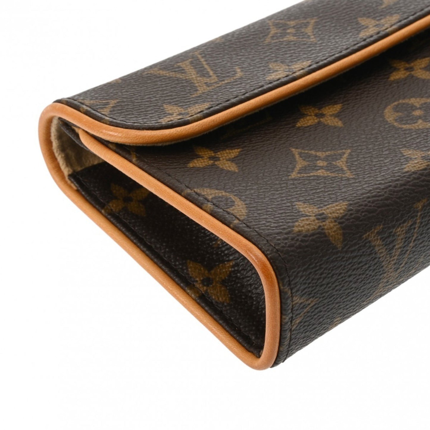 Louis Vuitton Florentine Brown Canvas Clutch Bag