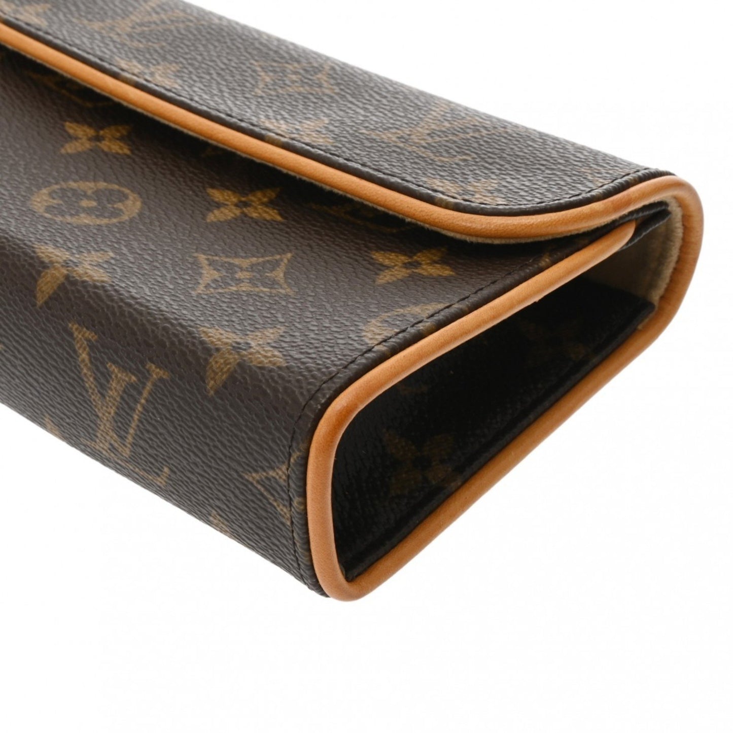 Louis Vuitton Florentine Brown Canvas Clutch Bag