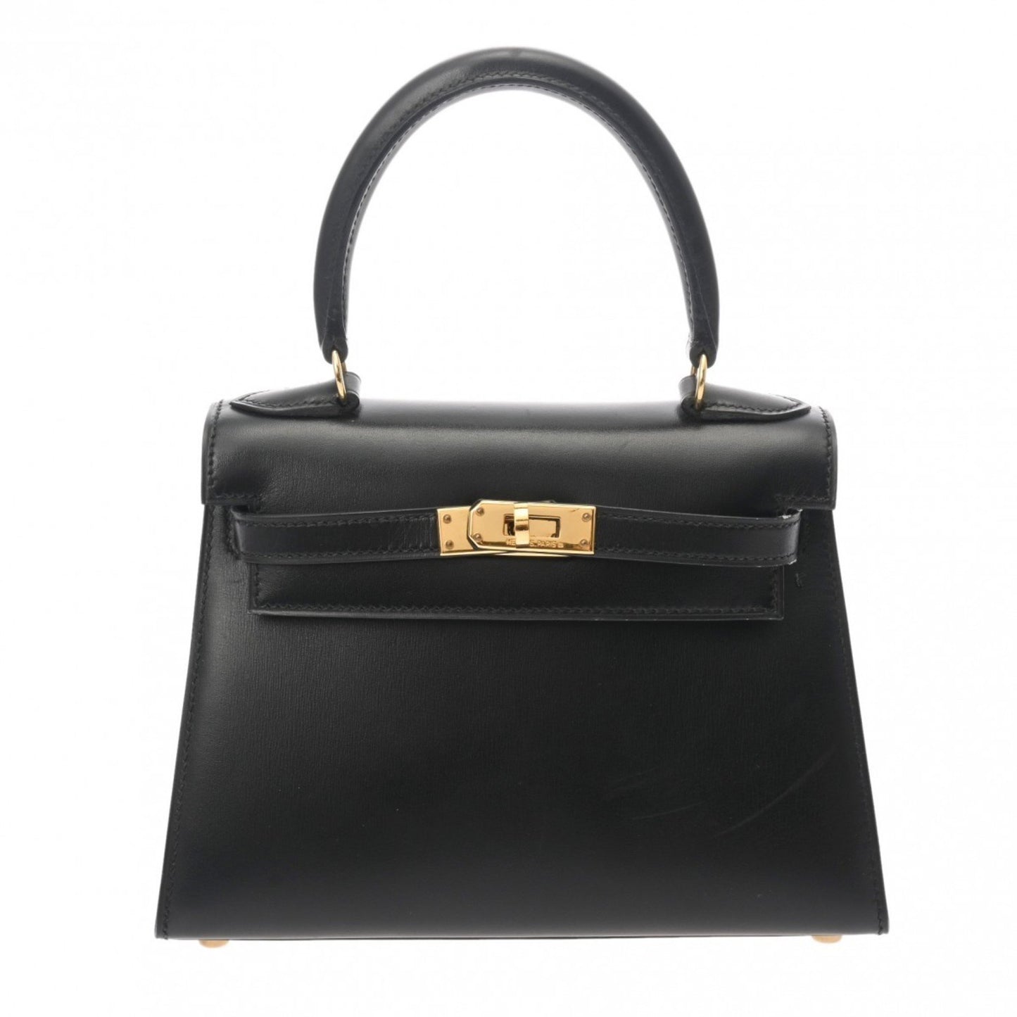 Hermès Kelly Black Leather Hand Bag