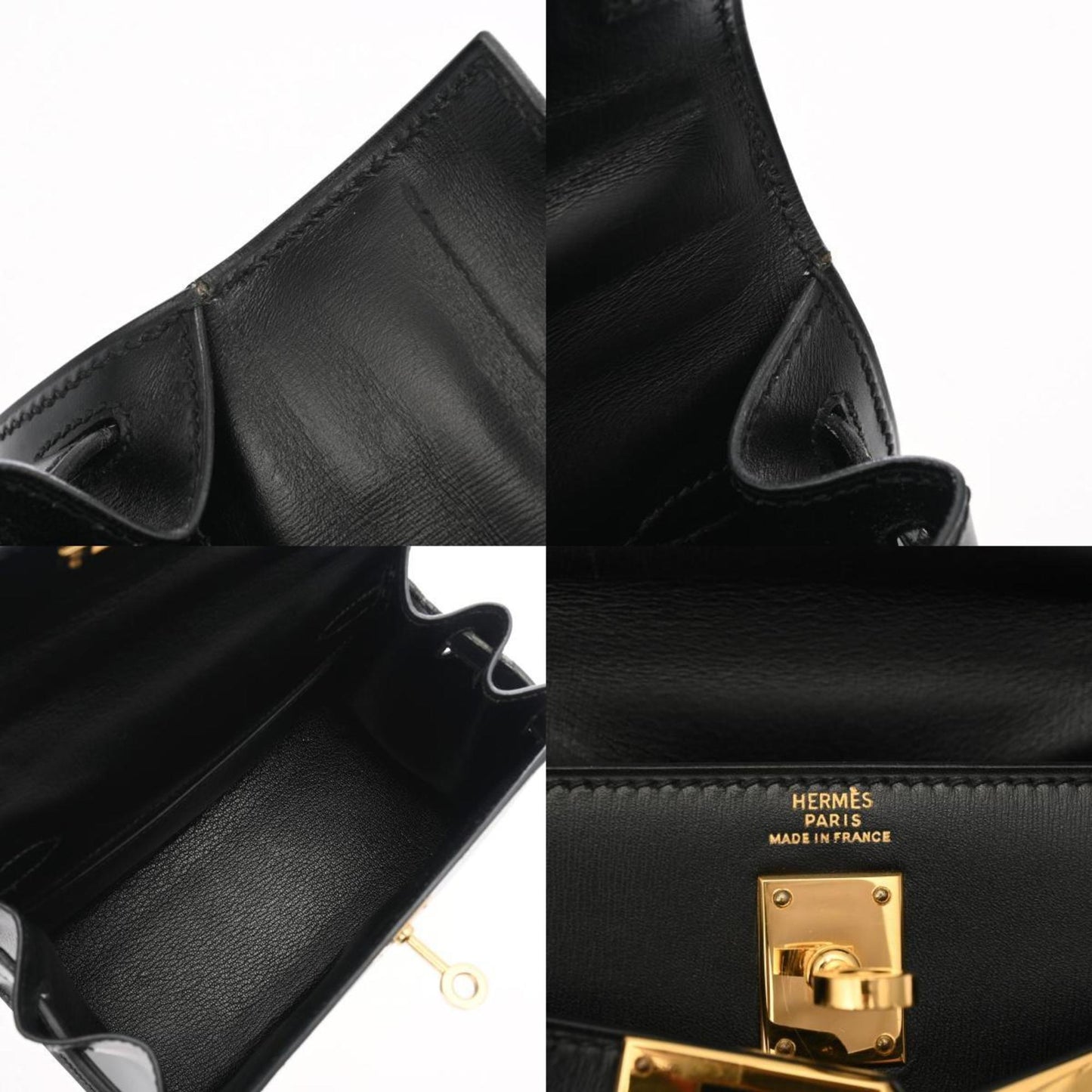 Hermès Kelly Black Leather Hand Bag