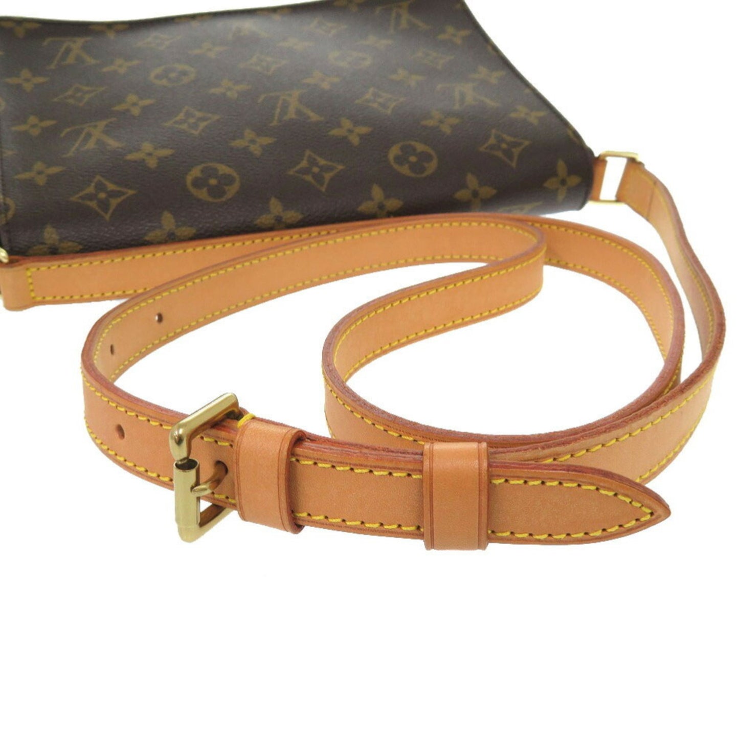 Louis Vuitton Musette Tango Brown Canvas Shoulder Bag