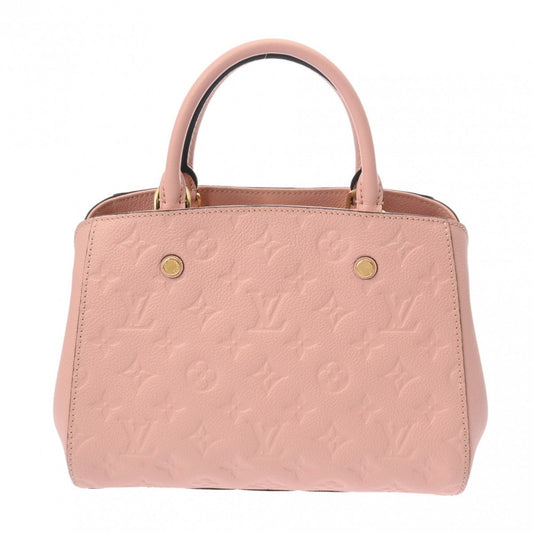 Louis Vuitton Montaigne Pink Leather Hand Bag