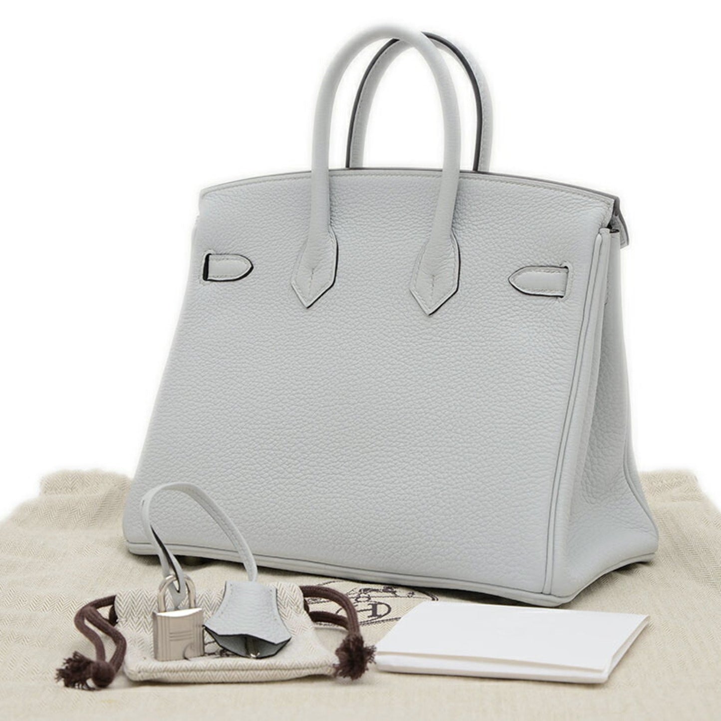 Hermès Birkin 25 Grey Leather Hand Bag