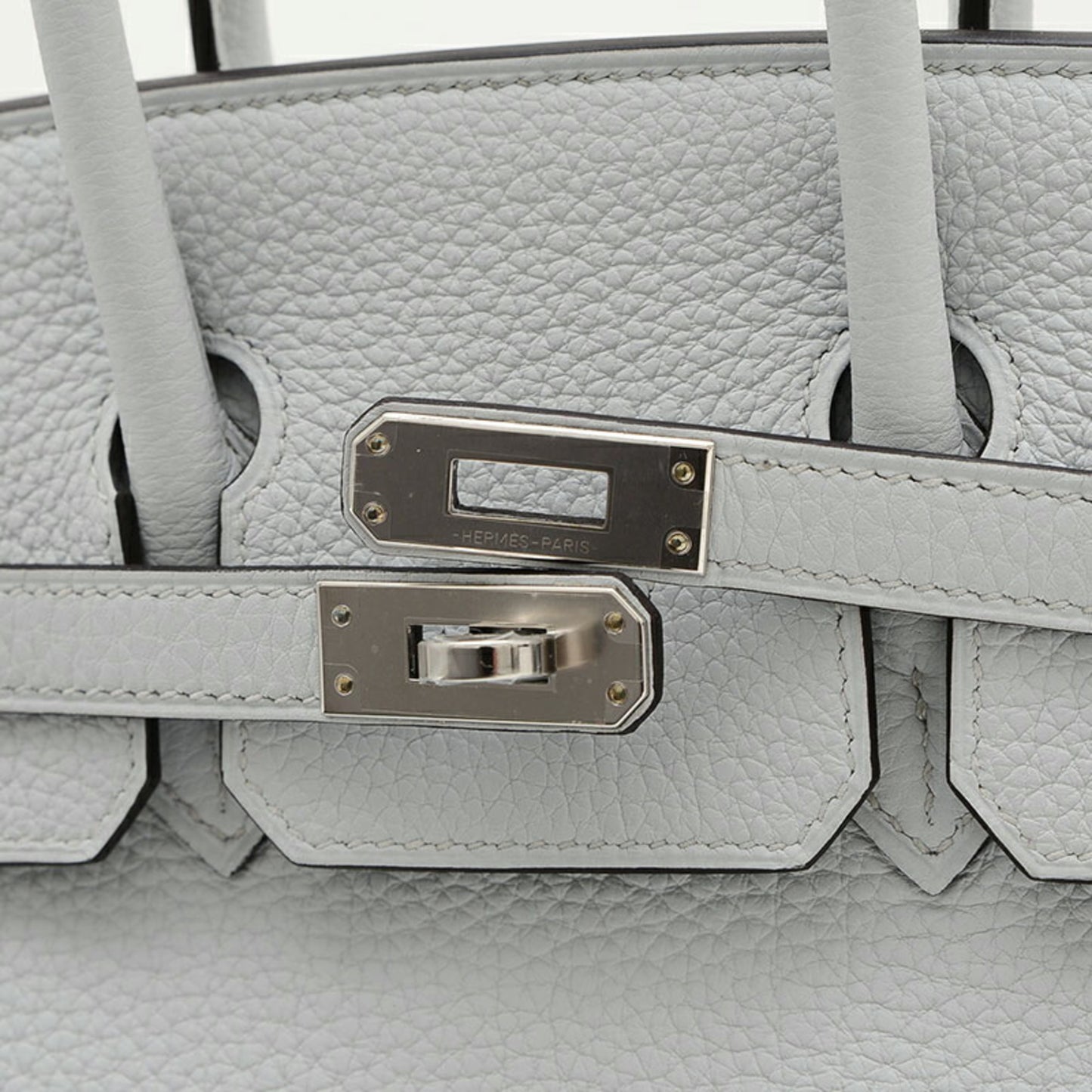 Hermès Birkin 25 Grey Leather Hand Bag