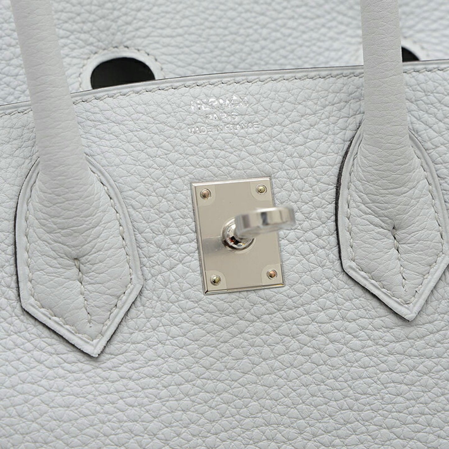 Hermès Birkin 25 Grey Leather Hand Bag