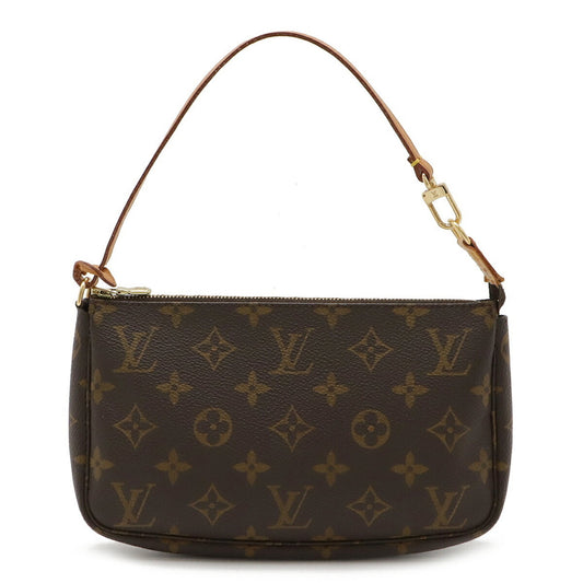 Louis Vuitton Pochette Accessoire Brown Canvas Clutch Bag