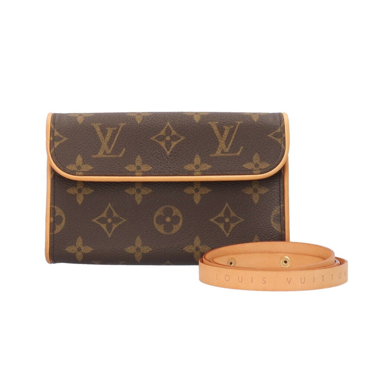 Louis Vuitton Florentine Brown Canvas Clutch Bag