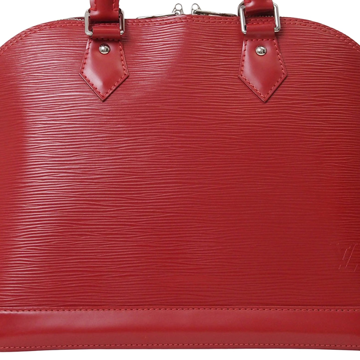 Louis Vuitton Alma Red Leather Hand Bag