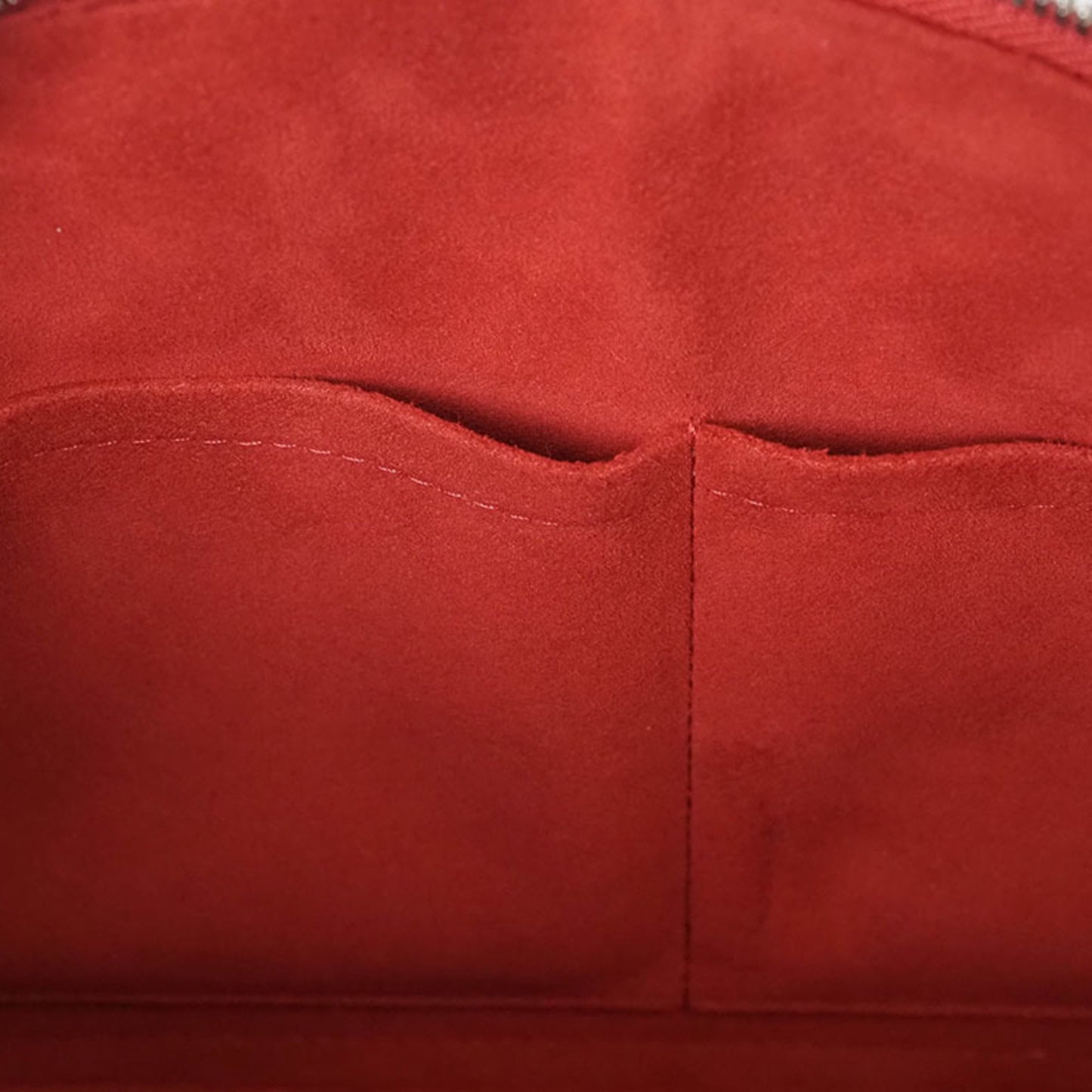 Louis Vuitton Alma Red Leather Hand Bag