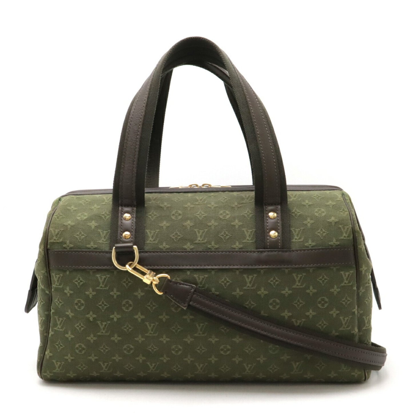 Louis Vuitton Josephine Green Canvas Tote Bag