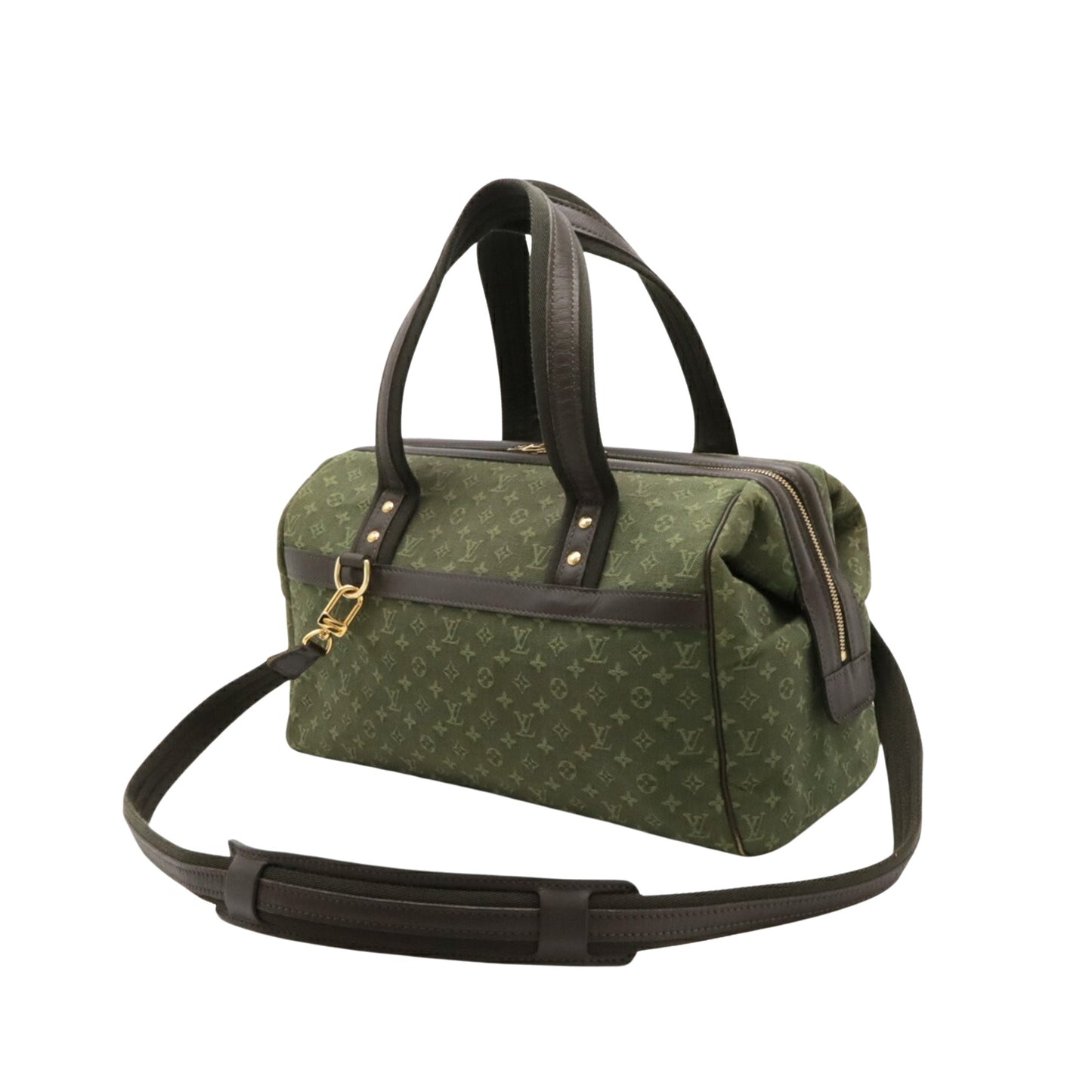 Louis Vuitton Josephine Green Canvas Tote Bag