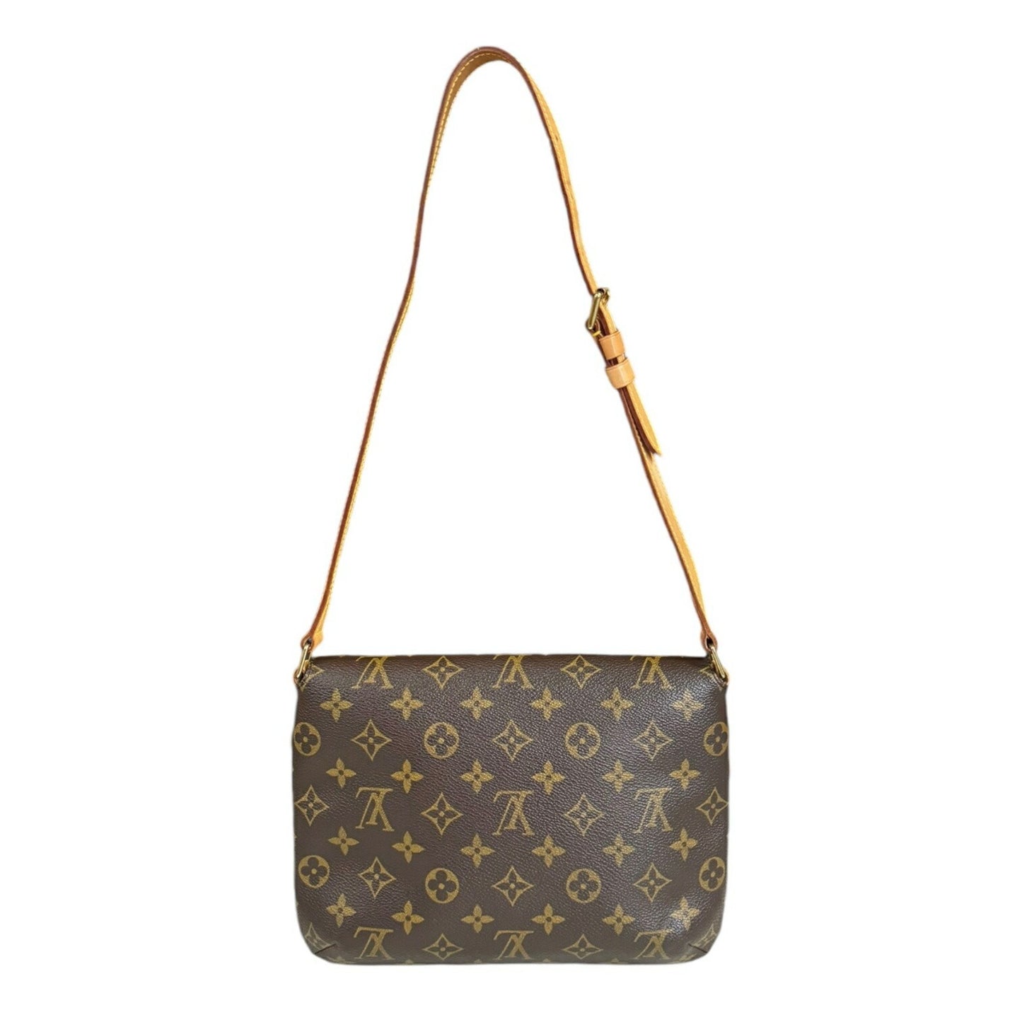 Louis Vuitton Musette Tango Brown Canvas Shoulder Bag