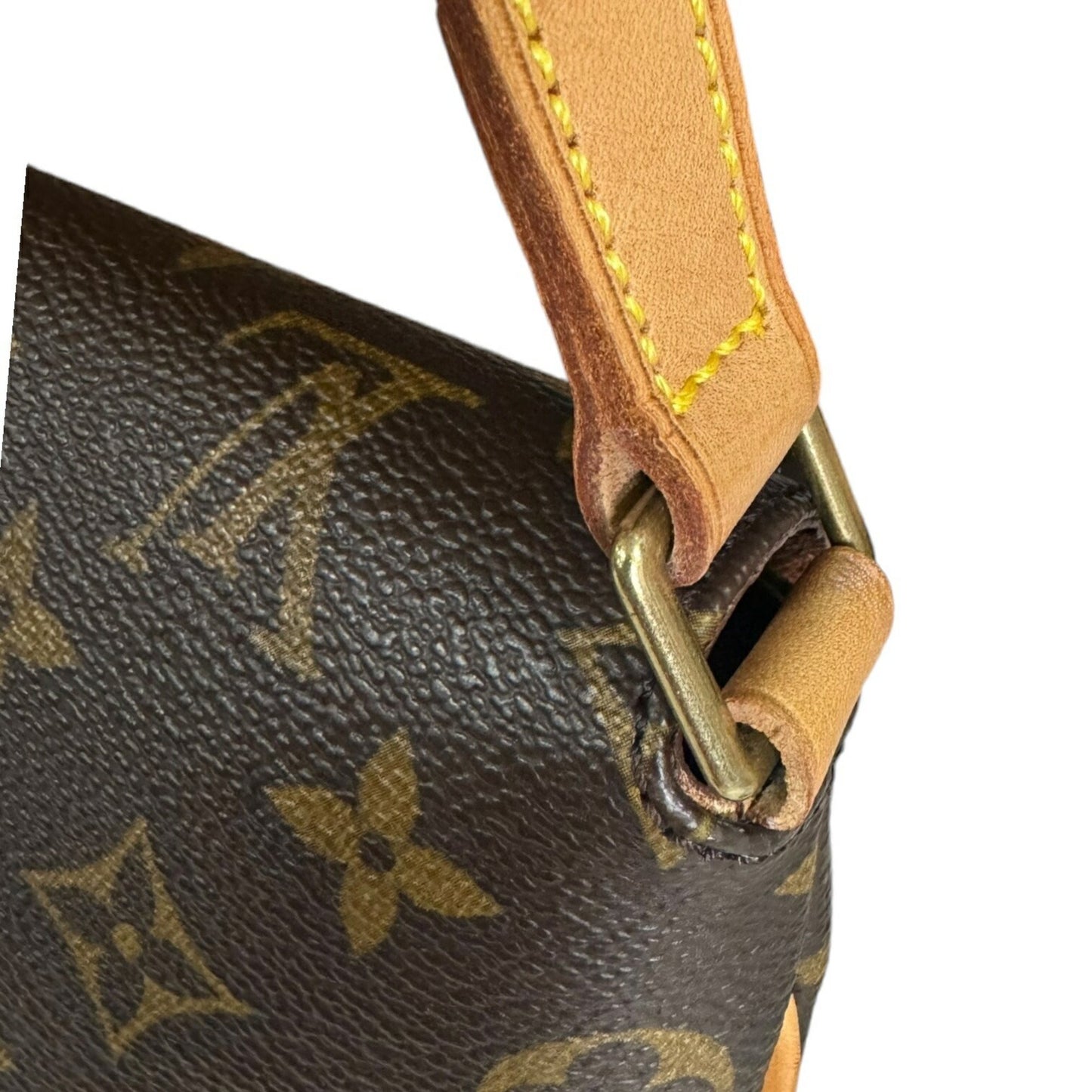 Louis Vuitton Musette Tango Brown Canvas Shoulder Bag