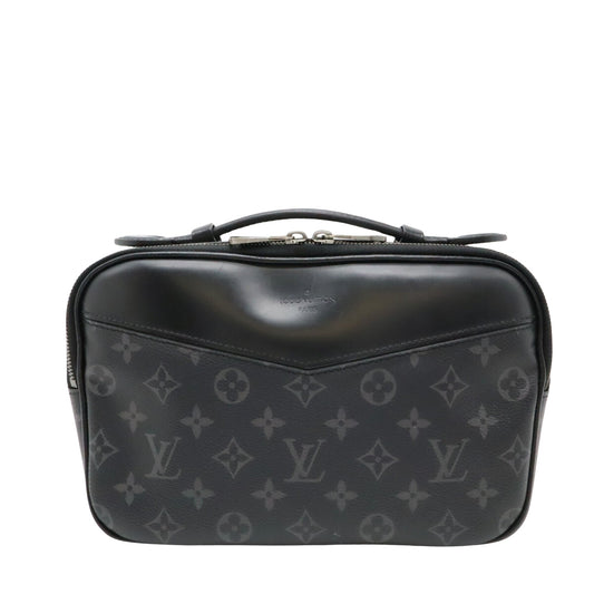 Louis Vuitton Bum bag Black Canvas Clutch Bag