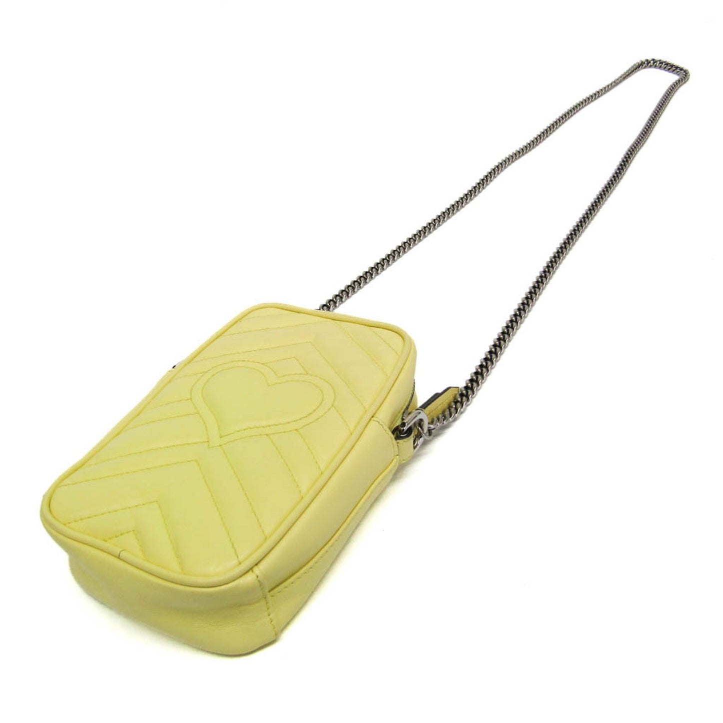 Gucci Marmont Yellow Leather Shoulder Bag