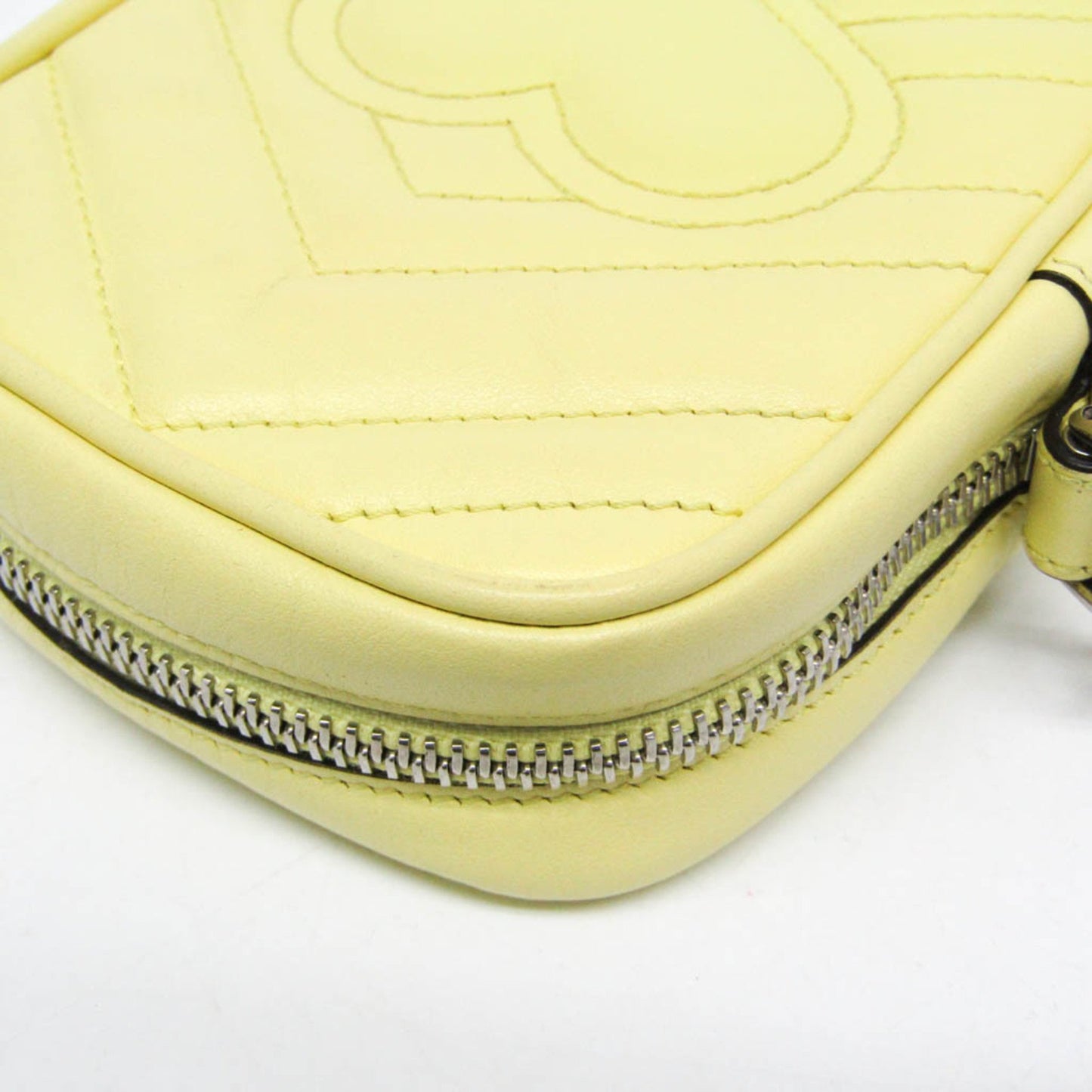 Gucci Marmont Yellow Leather Shoulder Bag