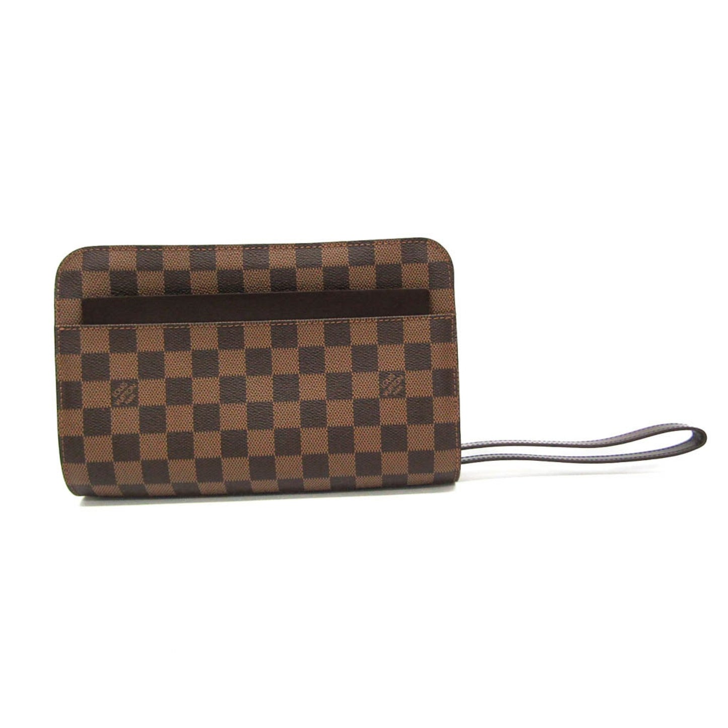 Louis Vuitton Saint-louis Brown Canvas Clutch Bag